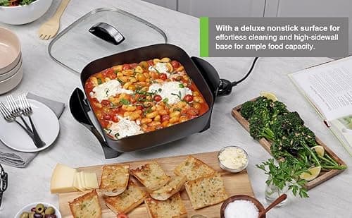Presto 07117 12" Electric Skillet with glass cover 7