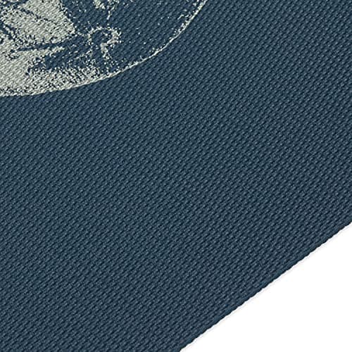 Gaiam Yoga Mat Premium Print Reversible Extra Thick Non Slip Exercise & Fitness Mat for All Types of Yoga, Pilates & Floor Workouts, Lunar Wave, 6mm 5