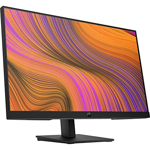 HP 24 inch 1080P Computer Monitor Bundle with Docztorm Dock, 24" Full HD (1920x1080) 75Hz Anti-Glare IPS Display with Built-in Speakers, HDMI, VGA, Ideal for Home and Business -2026 Model 6