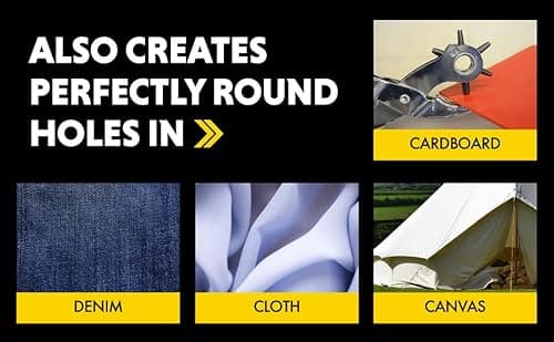 General Tools Revolving Punch Pliers 73 - 6 Multi-Hole Sizes For Leather, Rubber, & Plastic - Hobbies & Crafts 8