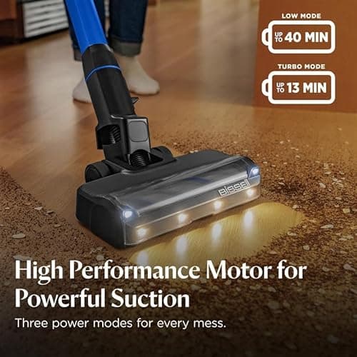 Bissell PowerClean FurFinder 200W Self-Standing Cordless Vacuum w/Tangle Free Brush Roll, Strong Suction, Removeable Battery, Wall Mount, Upholstery Tool & Bright Headlights 5