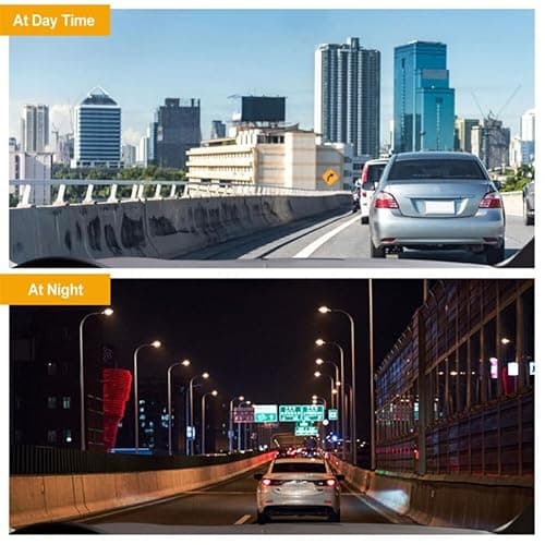 1080P Dual Dash Camera for Car Front and Inside Dashcam Car Security Video Recorder,170°Wide Angle Vehicle Cam,WDR,G-Sensor,2’’ IPS Screen,Loop Recording,Night Vision (Dual Dash Cam Without Card) 6