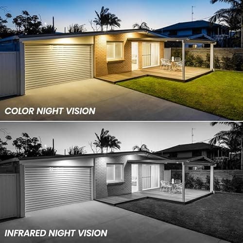 Cinnado Outdoor Camera Wireless-2.4G 2K Solar Wall Light Cameras for Home Security with AI Motion Detection, Waterproof,Motion Activated Light, Siren Cloud/SD Storage, Compatible with Alexa,S2 9