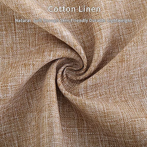 Tosewever Decorative Linen Table Runner Farmhouse Style Tabletop Collection 14 x 72 Inches Table Runners for Everyday Dining Wedding Party Holiday Home Decor (14" x 72", Light Coffee/Straight) 7