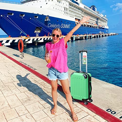 Cruise Luggage Tag Holder for Royal Caribbean Ships & Celebrity, 6Pack Clear Tags Cruise Travel Essentials for 2026-2027 6