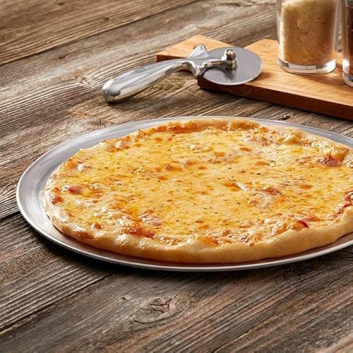 American Metalcraft TP18 18” Diameter Pizza Pan - 18-Gauge Aluminum - Commercial Wide Rim - 16 Inch Interior Diameter - Oven-Ready - Silver 4