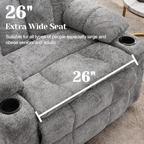 Korser Oversized Dual Motor Power Lift Recliner for Elderly with Adjustable Headrest, Extra Wide Recliner Chairs with Massage and Heat, Electric Lift Chair with Storebox Cupholder, USB Ports, Type C 8