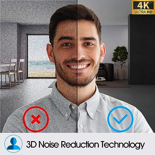 Angetube 4K Webcam with AI Tracking,Remote Control 4K Web Camera/10X Digital Zoom 1080P 60fps Web cam with USB 3.0 HDR/Dual Noise Cancelling Microphones for Video Calls/Meetings/Streaming/Skype/Zoom 7
