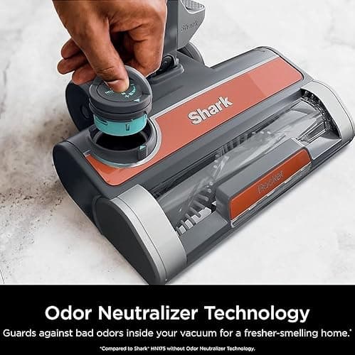 SHARK HN175 Rocket Pro Corded Stick Vacuum with Odor Neutralizer Technology, Removable Hand Vacuum, Advanced Swivel Steering, XL Cup, LED Headlights, Perfect for Pets, Orange (Renewed) 6
