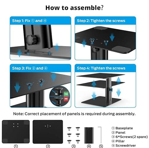 BoYata Monitor Stand, Adjustable Monitor Riser Metal Computer Stand Compatible with TV, PC, Laptop, Computer, iMac, and All Screen Display-Black 7