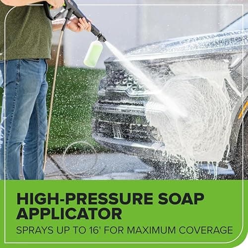 Greenworks 1900 PSI (SGS Certified) 1.2 GPM 13Amp Portable Compact Electric Pressure Washer, Power Washer for Cars, Driveways, Patios, Patio Furniture & Around Pools 8