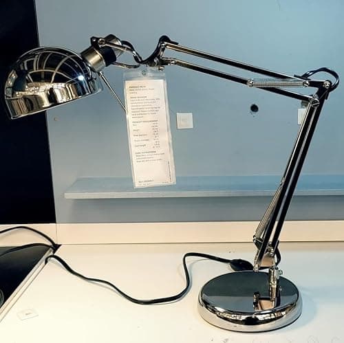 IKEA 601.467.64 Forsa Work Lamp, Nickel Plated