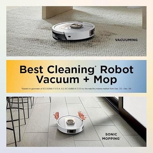 Shark Robot Vacuum & Mop Combo, PowerDetect ThermaCharged NeverTouch Pro, Self-Emptying, Self-Refill with Heated Mop Cleaning, 60-Day Capacity, 30-Day Tank, 6 PowerDetect Technologies, White, AV2900XE 11