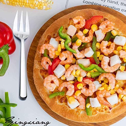 Enwinner Serving Spoons*2 Slot Spoons* 2 Forks *2 Buffet Colander Stainless Steel Banquet Set, Set of 6. Lenght 9" (6-spoon forks set) 8