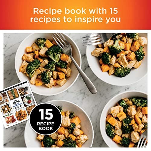 Ninja Digital Air Fryer & Toaster Oven | 8-in-1 Functionality | Flip-Up Design | XL Capacity | Air Fry Basket, Sheet Pan, Wire Rack & Crumb Tray | 1800 Watt | Silver | SP101 6