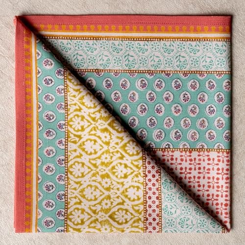 Maison d' Hermine Cloth Napkins Set of 4 100% Cotton Everyday Reusable Square Napkins Cloth Washable Dinner Party Wedding Restaurant Easter Decorations Spring/Summer (Provence, 20" x 20") 9