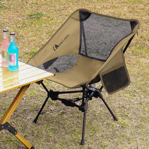 MOON LENCE Portable Camping Chair Lightweight Foldable Chair - The 4th Generation Portable Folding Chair - Compact, Ultralight Folding Chairs for Hiking Mountaineering Beach 9