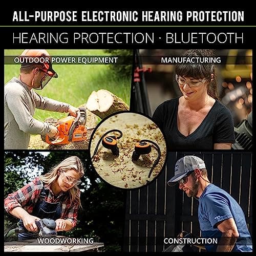 ISOtunes PRO 2.0 Bluetooth Earplug Headphones, 27 dB Noise Reduction Rating, 16+ Hour Battery, IP67 Durability, Noise Cancelling Mic, OSHA Compliant Professional Hearing Protector (Safety Orange) 2