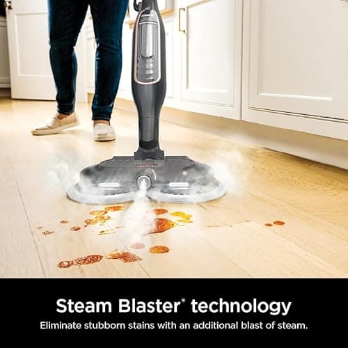 Shark Steam Scrubbing Sanitizing Blaster Mop S7201 Gray/Rose Gold WS1 5