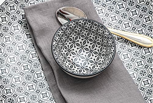 Linendo 100% Pure Linen Dinner Cloth Napkins 15 x 15 Inch Taupe Grey - Set of 6 Pack European Flax Natural Fabric Washable for Home and Kitchen 8