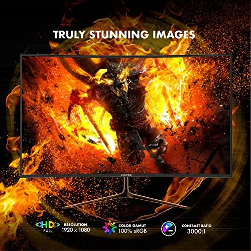 Viotek GNV27CB 165hz 27-Inch Curved Gaming Monitor | 1920x1080p w/ 3,000:1 Contrast | FreeSync | 1x DP, 1x HDMI, Speakers | VESA | 3 Years Zero Dead Pixels 6