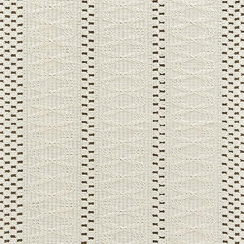 ZeeMart Macrame Style Boho Table Runner, Ivory Table Runners 72 Inches Long, Farmhouse Woven Home Decor, 12x72 Inch, Ivory 6