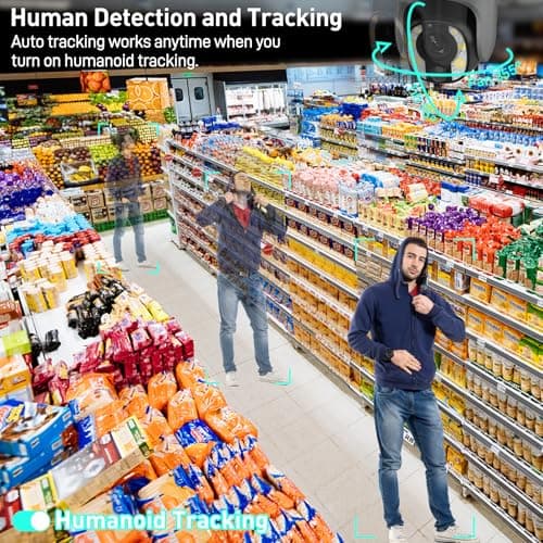 SOLIOM 5MP Security Camera Outdoor with 10X Optical Zoom, 4G LTE Cellular Security Cameras for Home Security with Battery & Solar Powered, Human Detection, Spotlight Color Night Vision, NEW S600-C10X 6