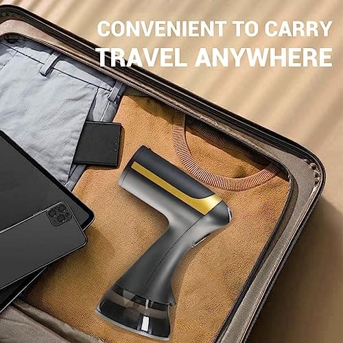XUJXHH AN-2 Portable Black Garment Steamer - 1500W, 300ml, 30-Second Heat-Up, Auto-Off 7