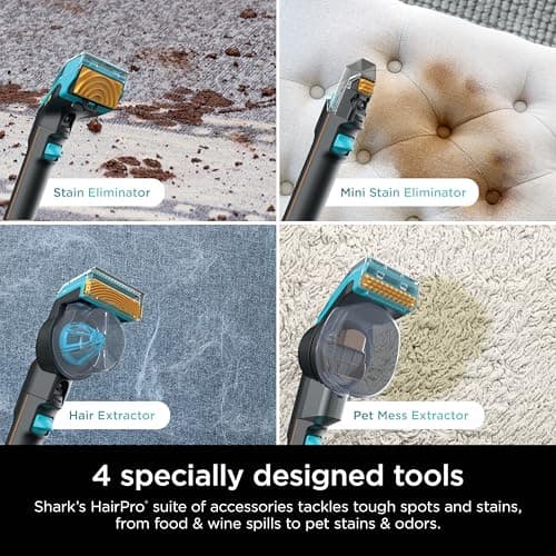 Shark StainStriker HairPro Portable Carpet, Upholstery & Area Rug Cleaner with Pet Mess & Hair Tools, Self-Cleaning, Perfect for Pets & Car Interiors, 4 Cleaning Tools & Pet Solution, Copper, PX251 8
