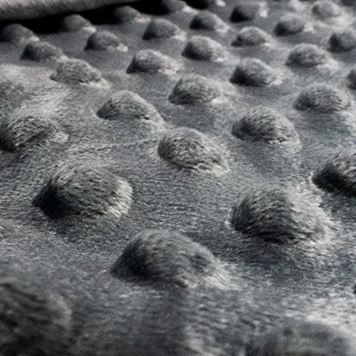 ALANSMA Reversible Weighted Blanket for All Season, Luxury Velvet, Warm and Cool, Adult 15Lb Grey Weighted Blanket, Enjoy Sleeping Anywhere(Grey,60"x80" 15lbs) 5