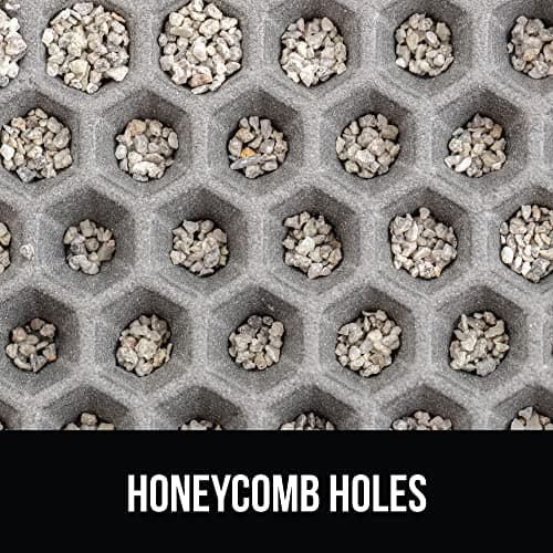 GORILLA GRIP Honeycomb Cat Mat, Traps Litter, Two Layer Trapping Kitty Mats, Less Waste, Soft On Paws, Indoor Box Supplies and Essentials, Feeding Trap, Water Resistant, 24x15 Slate Gray 8