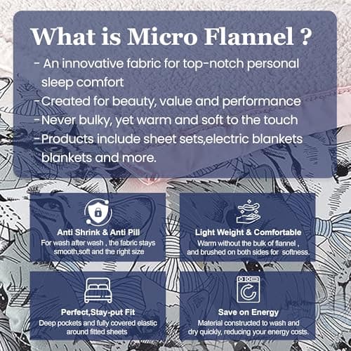 Thermee Micro Flannel Heated Blanket With Sherpa Back - Full Size, 10-Setting Electric, Programmable, Ultra-Soft, Fast Heating Thermal Throw - Cat Medley 6