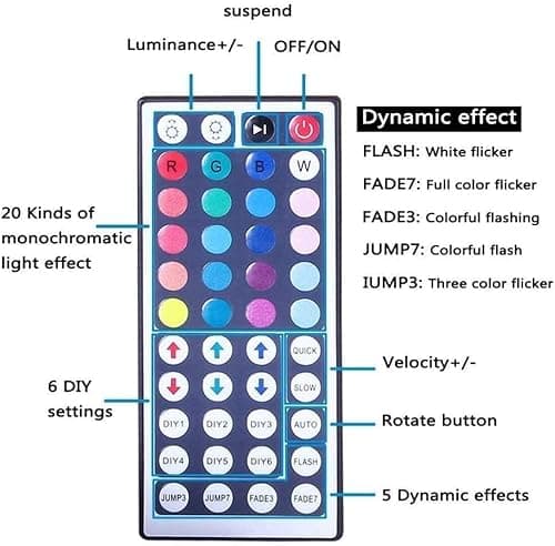 DAYBETTER Waterproof LED Light Strips 66ft, Outdoor LED Strip Lights Color Changing 5050 RGB LED Strip Lights with Remote Control, LED Lights for Indoor Outdoor Use, IP65 (2 Rolls of 33ft) 8
