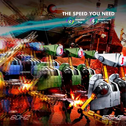 Viotek GNV27CB 165hz 27-Inch Curved Gaming Monitor | 1920x1080p w/ 3,000:1 Contrast | FreeSync | 1x DP, 1x HDMI, Speakers | VESA | 3 Years Zero Dead Pixels 5