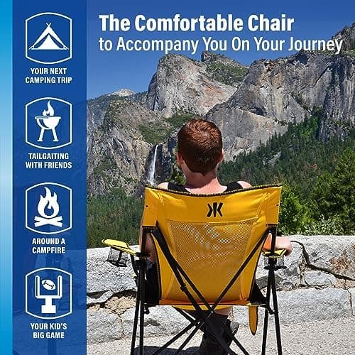 Kijaro Dual Lock Portable Camping Chairs - Enjoy the Outdoors with a Versatile Folding Chair, Sports Chair, Outdoor Chair & Lawn Chair - Dual Lock Feature Locks Position – Kawachi Purple 10