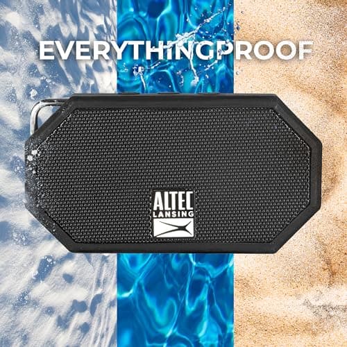 Altec Lansing Mini H2O - Waterproof Bluetooth Speaker, IP67 Certified & Floats in Water, Compact & Portable Speaker for Hiking, Camping, Pool, and Beach,Black 5