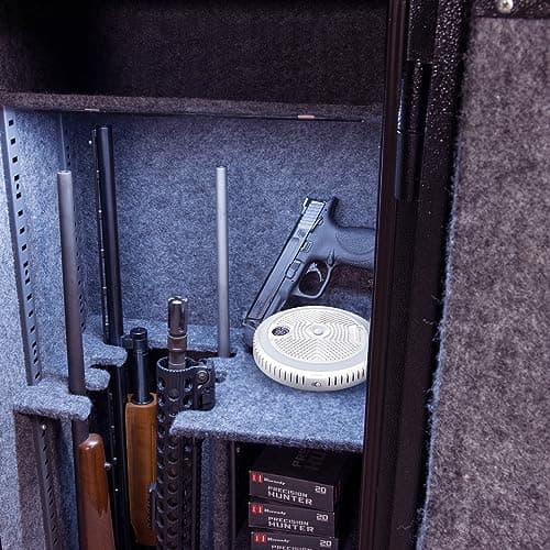 MAXSafes 2-in-1 Rechargeable Dehumidifier with Motion Sensor LED Light, Perfect For Gun Safe, Gun Cabinet and other enclosed areas, ETL Approved (White) 7