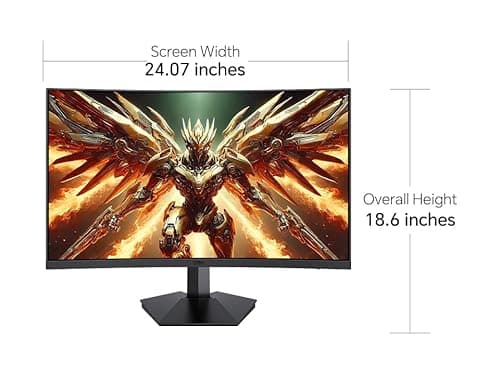 GTek 27 Inch Curved 280Hz 240Hz Gaming Monitor FHD 1080P, 1500R Curve Computer Monitor, 1920 x 1080P, VA 1ms MPRT,FreeSync, DisplayPort/HDMI, for Gaming, Streaming & Home Office 6