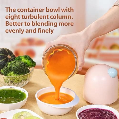 OROZEE Deluxe Food Processor, Electric Food Chopper with 1.8L (8 Cup) Capacity Glass Bowl Powerful 300W Meat Grinder Vegetable Chopper (Small) 5