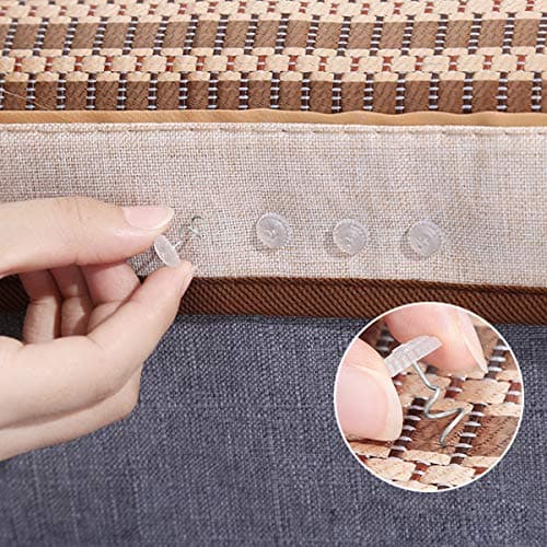 Akstore 60 Pcs Clear Bed Skirt Pins with Twist Pins for Upholstery, Slipcovers and Bedskirts 5