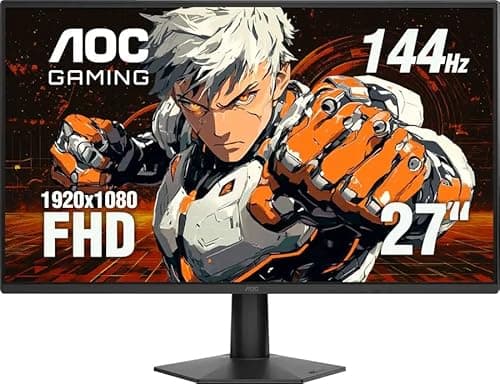 AOC - 27" 27G50F IPS, FHD, 144hz, G-Sync Compatible, Gaming Monitor - Black (Renewed)