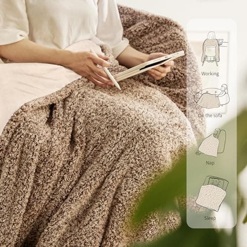 Templewet Heated Blanket Electric Throw 50" x 60" -Heated Throw Blanket with 5 Heating Levels & 3 Hours Auto Off,Machine Washable,ETL & FCC Certification(Racoon) 6