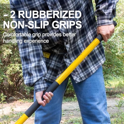 Nohovu Shovel for Digging, Heavy Duty Shovel with Fiberglass Handle, 58 Inches 5