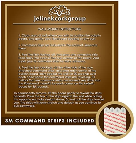 Jelinek Cork Decorative Veneer Bulletin Board 20 x 15 inch 6