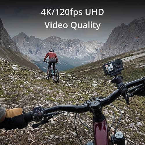 DJI Osmo Action 4 Standard Combo, 4K/120fps Waterproof Action Camera with a 1/1.3-Inch Sensor, Stunning Low-Light Imaging,10-bit & D-Log M Color Performance, Long-Lasting 160 Mins, Outdoor Camera 7