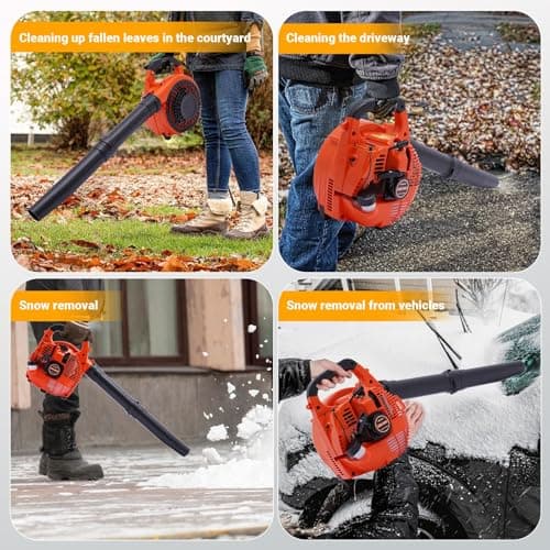 IOENC Gas Leaf Blower 2-Stroke 25.4CC,4.59FT³/H Handheld Gas Blower for Lawn Care,7000rpm Powerful Clearing Performance Leaf Blower for Road Maintenance,Sanitation Cleaning,etc. 9