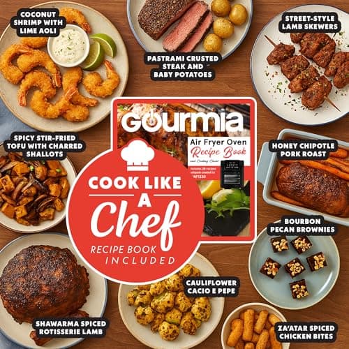 Gourmia Air Fryer - 14 Qt All-in-One Oven with Rotisserie, Digital Display with 12 Presets, Roast, Bake, Broil, Dehydrate, Dishwasher Safe Accessories, Black 5
