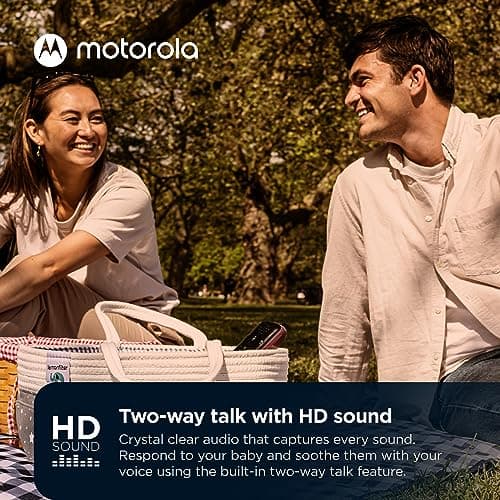 Motorola Nursery PIP12 Baby Monitor Audio Only, Portable and Rechargeable, No WiFi Needed, 1500ft Range HD Sound with Auto Off, Includes Water-Resistant Travel Case 5