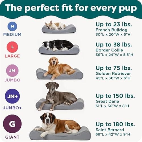 FurHaven Orthopedic Dog Bed for Large Dogs, Luxe Lounger Contour Mattress with Solid Orthopedic Foam Slab for Joint Support, Removable Washable Cover, Jumbo XL, Plush Suede, Gray 6