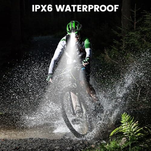 Kmivo Headlamp Rechargeable 99,000LM Super Bright, 2pack LED Head Lamp with 3 Modes, 90°Adjustable Head Lights for Forehead, IPX6 Waterproof HeadLamps for Camping Hiking (2) 7